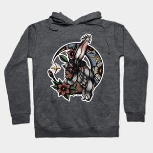 Fran from Final Fantasy 12 (FFXII) in American Traditional Tattoo Portrait Style Hoodie